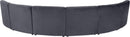 Limitless Grey Velvet 6pc. Modular Sectional
