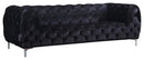 Mercer Black Velvet Sofa - NY Furniture Direct (NY)
