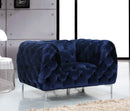 Mercer Navy Velvet Chair - NY Furniture Direct (NY)