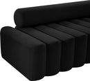 Melody Black Velvet Loveseat - NY Furniture Direct (NY)