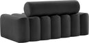 Melody Grey Velvet Loveseat - NY Furniture Direct (NY)