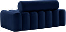 Melody Navy Velvet Loveseat - NY Furniture Direct (NY)
