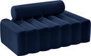 Melody Navy Velvet Loveseat - NY Furniture Direct (NY)