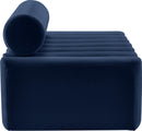 Melody Navy Velvet Loveseat - NY Furniture Direct (NY)