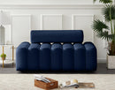 Melody Navy Velvet Loveseat - NY Furniture Direct (NY)