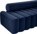 Melody Navy Velvet Loveseat - NY Furniture Direct (NY)