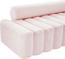 Melody Pink Velvet Loveseat - NY Furniture Direct (NY)