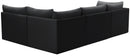Jacob Black Velvet Modular Sectional - NY Furniture Direct (NY)