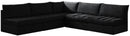 Jacob Black Velvet Modular Sectional - NY Furniture Direct (NY)