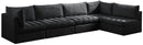 Jacob Black Velvet Modular Sectional - NY Furniture Direct (NY)