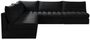 Jacob Black Velvet Modular Sectional - NY Furniture Direct (NY)