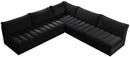 Jacob Black Velvet Modular Sectional - NY Furniture Direct (NY)