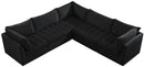 Jacob Black Velvet Modular Sectional - NY Furniture Direct (NY)
