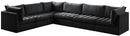 Jacob Black Velvet Modular Sectional - NY Furniture Direct (NY)