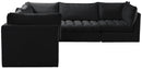Jacob Black Velvet Modular Sectional - NY Furniture Direct (NY)