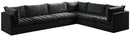 Jacob Black Velvet Modular Sectional - NY Furniture Direct (NY)