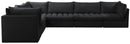 Jacob Black Velvet Modular Sectional - NY Furniture Direct (NY)