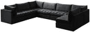 Jacob Black Velvet Modular Sectional - NY Furniture Direct (NY)