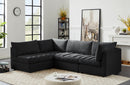 Jacob Black Velvet Modular Sectional - NY Furniture Direct (NY)