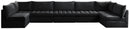 Jacob Black Velvet Modular Sectional - NY Furniture Direct (NY)