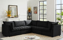 Jacob Black Velvet Modular Sectional - NY Furniture Direct (NY)