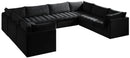 Jacob Black Velvet Modular Sectional - NY Furniture Direct (NY)