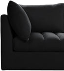 Jacob Black Velvet Modular Sectional - NY Furniture Direct (NY)