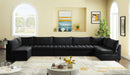 Jacob Black Velvet Modular Sectional - NY Furniture Direct (NY)