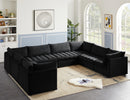 Jacob Black Velvet Modular Sectional - NY Furniture Direct (NY)