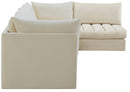 Jacob Cream Velvet Modular Sectional - NY Furniture Direct (NY)