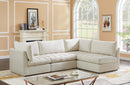 Jacob Cream Velvet Modular Sectional - NY Furniture Direct (NY)