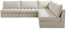 Jacob Cream Velvet Modular Sectional - NY Furniture Direct (NY)