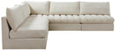 Jacob Cream Velvet Modular Sectional - NY Furniture Direct (NY)