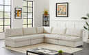 Jacob Cream Velvet Modular Sectional - NY Furniture Direct (NY)