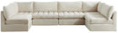 Jacob Cream Velvet Modular Sectional - NY Furniture Direct (NY)