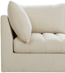Jacob Cream Velvet Modular Sectional - NY Furniture Direct (NY)