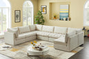 Jacob Cream Velvet Modular Sectional - NY Furniture Direct (NY)