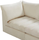 Jacob Cream Velvet Modular Sectional - NY Furniture Direct (NY)
