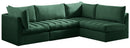 Jacob Green Velvet Modular Sectional - NY Furniture Direct (NY)