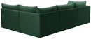 Jacob Green Velvet Modular Sectional - NY Furniture Direct (NY)