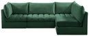 Jacob Green Velvet Modular Sectional - NY Furniture Direct (NY)