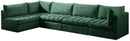 Jacob Green Velvet Modular Sectional - NY Furniture Direct (NY)