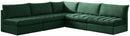 Jacob Green Velvet Modular Sectional - NY Furniture Direct (NY)