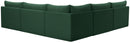Jacob Green Velvet Modular Sectional - NY Furniture Direct (NY)