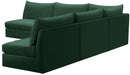 Jacob Green Velvet Modular Sectional - NY Furniture Direct (NY)