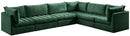 Jacob Green Velvet Modular Sectional - NY Furniture Direct (NY)
