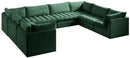 Jacob Green Velvet Modular Sectional - NY Furniture Direct (NY)