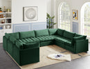 Jacob Green Velvet Modular Sectional - NY Furniture Direct (NY)