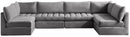 Jacob Grey Velvet Modular Sectional - NY Furniture Direct (NY)