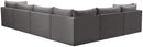 Jacob Grey Velvet Modular Sectional - NY Furniture Direct (NY)